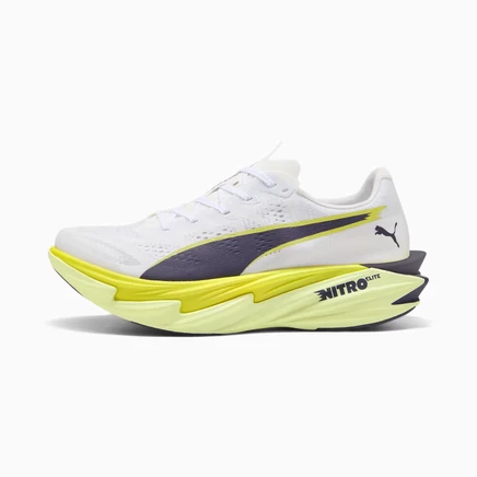 Женские кроссовки Puma Deviate NITRO Elite 4, бело-лаймовые