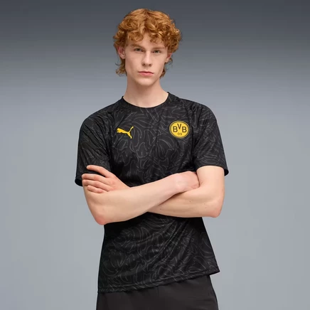 Мужская разминочная футболка Puma BVB, черно-желтая