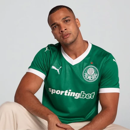 Мужская футболка Puma SE Palmeiras Torcedor 25 Home, зеленая