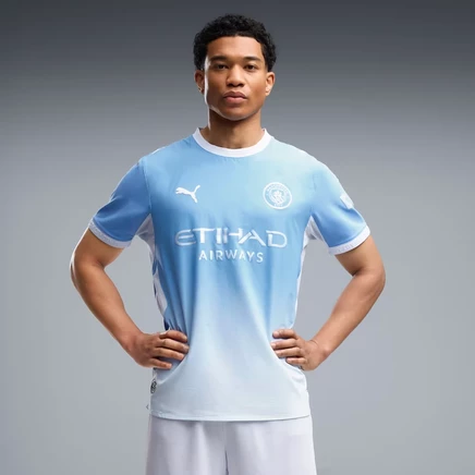 Мужская игровая футболка Puma Manchester City Home, светло-голубая