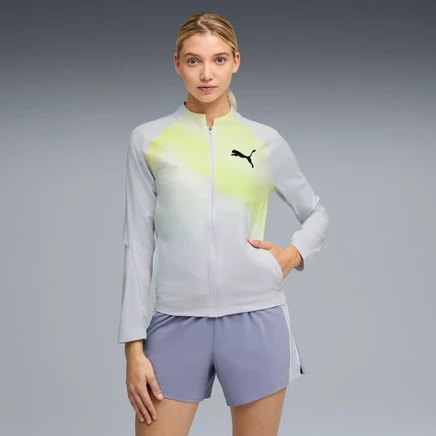 Женская беговая куртка Puma Lightspeed Ultraweave, серебристая