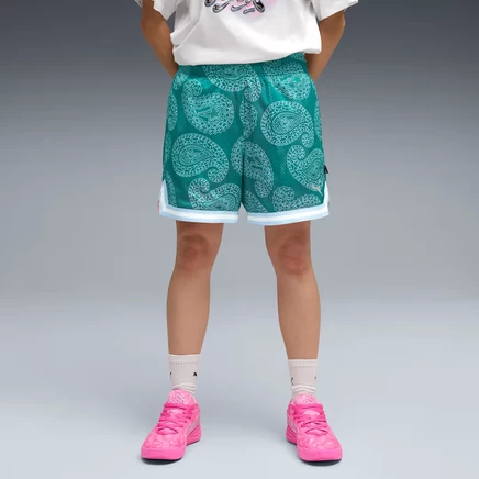 Женские шорты Puma Shooting Stars, зелено-розовые