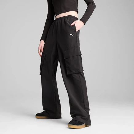 Женские карго-брюки Puma Wardrobe Essentials, черные