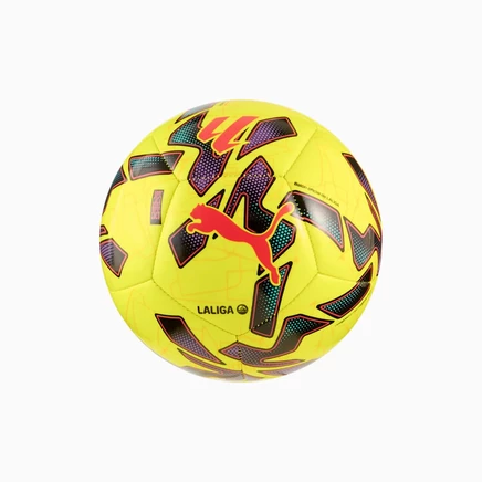 Мини-мяч Puma Orbita LaLiga 1, флуо-жёлтый/мультиколор