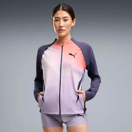 Женская беговая куртка Puma Lightspeed Ultraweave, темно-синяя