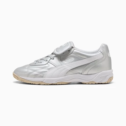 Футбольные бутсы Puma King Indoor, серебристо-белые