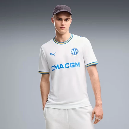 Мужская домашняя футболка Puma Olympique de Marseille, бело-синяя