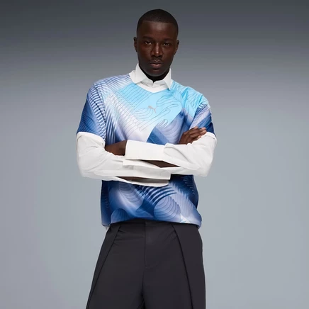 Мужская футболка свободного кроя Puma PUMATECH-X, темно-синяя