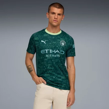Мужская футболка Puma Manchester City FC 25/26 четвертая, зеленая