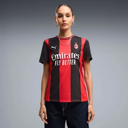 Женская футболка Puma AC Milan Home, черно-красная