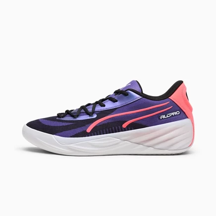 Мужские баскетбольные кроссовки Puma All‑Pro NITRO, фиолетово-черно-розовые