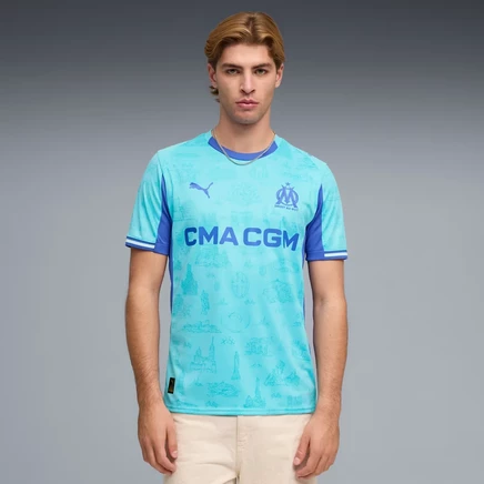 Мужская футболка Puma Марсель специального издания, бирюзово-сапфировая