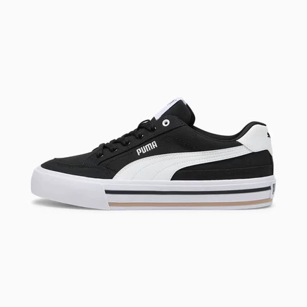 Мужские кеды Puma Court Classic Vulcanized, черно-белые