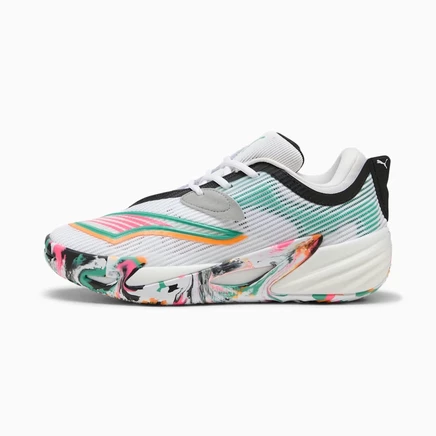 Мужские баскетбольные кроссовки Puma All-Pro NITRO 2, бело-зеленые