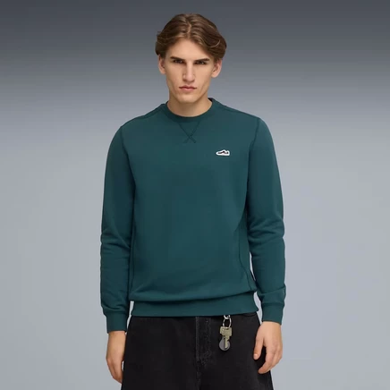 Мужской свитшот Puma Wardrobe Essentials Suede, зеленый