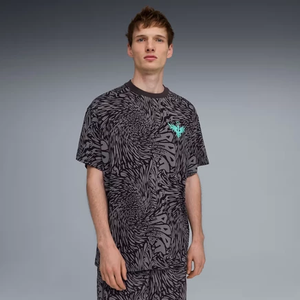 Мужская футболка Puma Melo World oversize, crystal black
