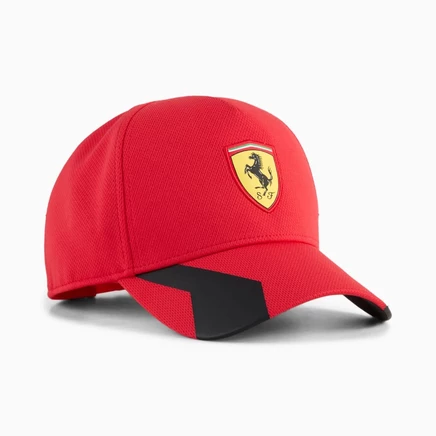 Унисекс кепка Puma Scuderia Ferrari регулируемая, красная Rosso Corsa