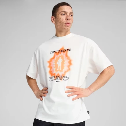 Мужская футболка оверсайз Puma Hoop Dreamz, белая