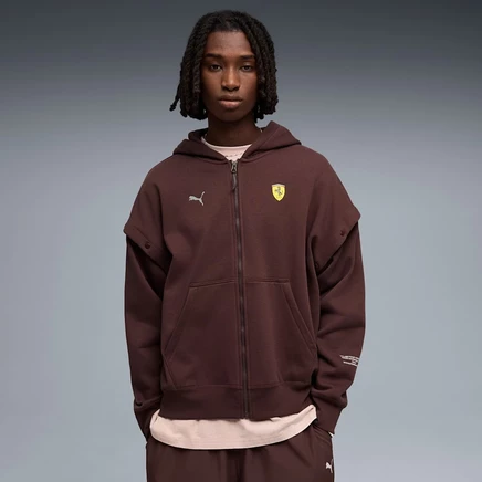 Мужское худи оверсайз Puma Scuderia Ferrari, шоколадное