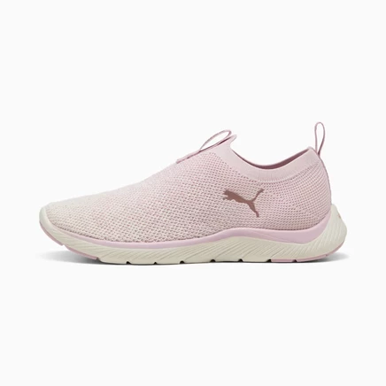 Женская обувь без шнурков Puma Softride Remi, розово-белая с розовым золотом