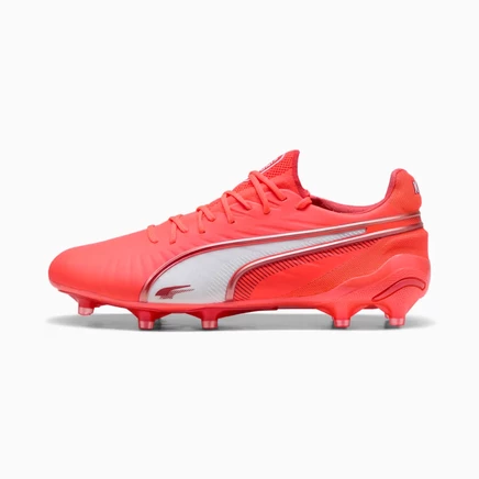 Женские бутсы Puma King KING ULTIMATE, красно-белые