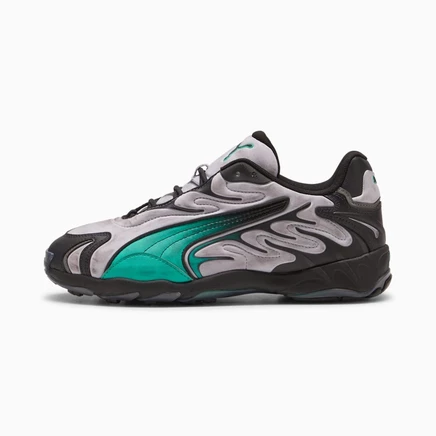 Кроссовки Puma Inhale Distressed, серебристо-зеленые