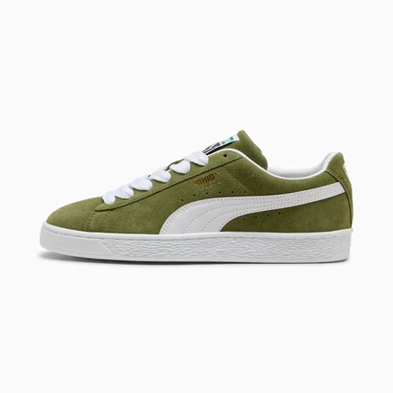 Кроссовки Puma Suede Classic, оливково-белые