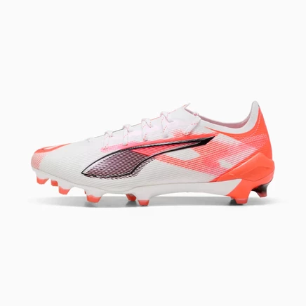 Женские бутсы Puma Ultra 5 Ultimate, бело-черно-красные