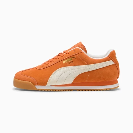 Кроссовки PUMA ROMA Roma Suede, бело‑коричневые