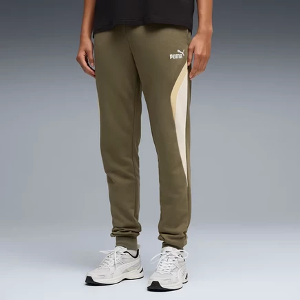 Мужские спортивные брюки Puma Essentials Block, оливково-зеленые