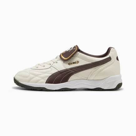 Кроссовки Puma King King Indoor, бело-шоколадные