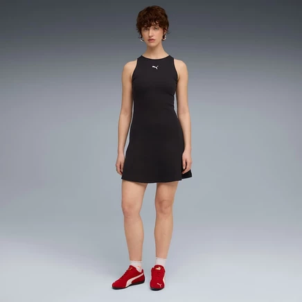 Женское платье в рубчик Puma Wardrobe Essentials, черное