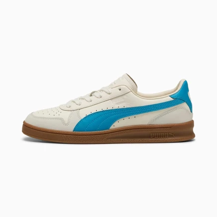 Кроссовки Puma Indoor OG кожаные, слоновая кость/бирюзовый