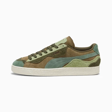 Кроссовки Puma Suede Trippy, оливково‑молочно‑белые