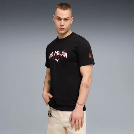 Мужская футболка Puma AC Milan ftblCulture, черно-белая