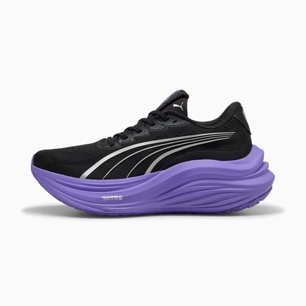 Женские беговые кроссовки Puma Nitro Running MagMax NITRO, черно‑фиолетовые