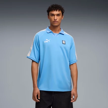 Мужская футболка Puma KING Argentina, голубая/белая/золотистая
