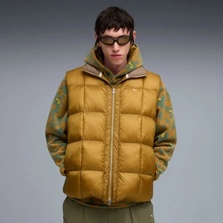 Мужская стеганая жилетка Puma MMQ Essentials Pertex, медово-кремовая