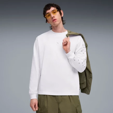 Мужской лонгслив Puma House of Graphics, белый