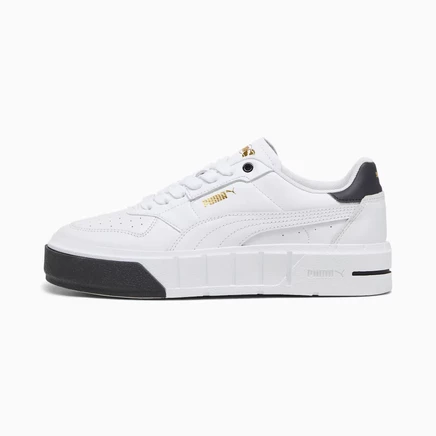 Женские кроссовки Puma Cali Court кожаные, бело-черные