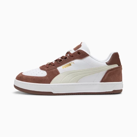 Мужские кроссовки Puma Caven 2.0 Lux из замши, белые/шоколадные