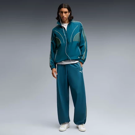 Мужские брюки оверсайз Puma T7, темно-бирюзовые