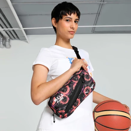 Сумка через плечо Puma MELO Melo, черная с принтом