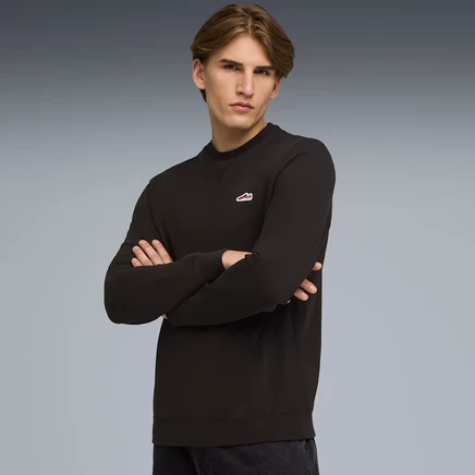 Мужской свитшот Puma Wardrobe Essentials Suede, черный