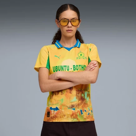 Женская футболка Puma x KIDSUPER Mamelodi Sundowns, желто‑зеленая