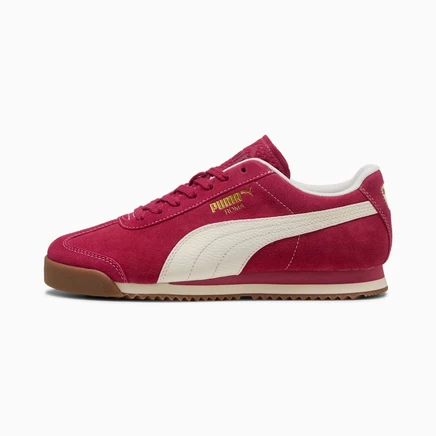 Кроссовки PUMA ROMA Roma Suede, бордово-белые