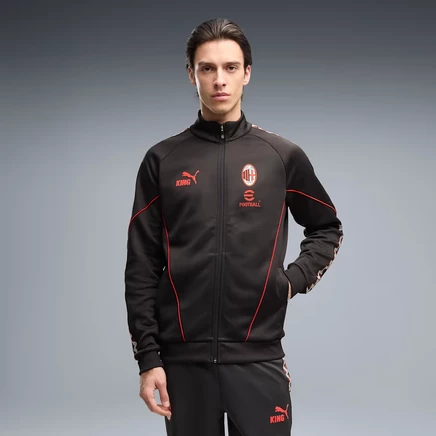 Мужская олимпийка Puma AC Milan KING, тёмно-серая/красная