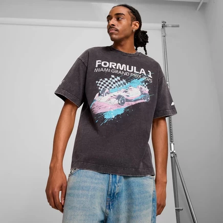 Мужская футболка Puma Formula 1 Miami, черная