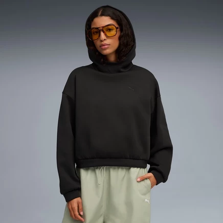 Женское худи оверсайз Puma Wardrobe Essentials, черное