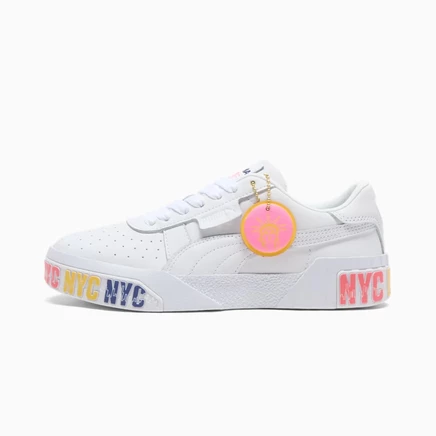 Женские кроссовки Puma Cali B NYC Flagship, бело-персиковые